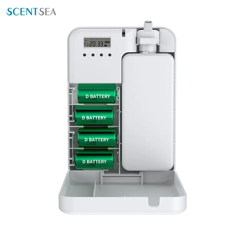 Sistema de entrega de aromas para ascensores alimentado por baterías